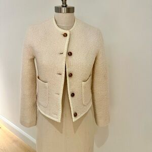 CAARA - Elegant Cream Women's Jacket - XS